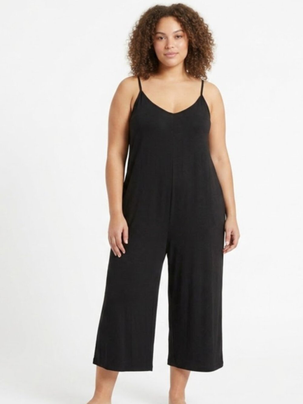 Dokotoo Loose Sleeveless Jumpsuits Adjustable Spaghetti Strap Stretchy Romper XL